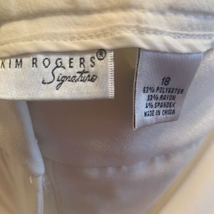 Kim Rogers Off-white Pants